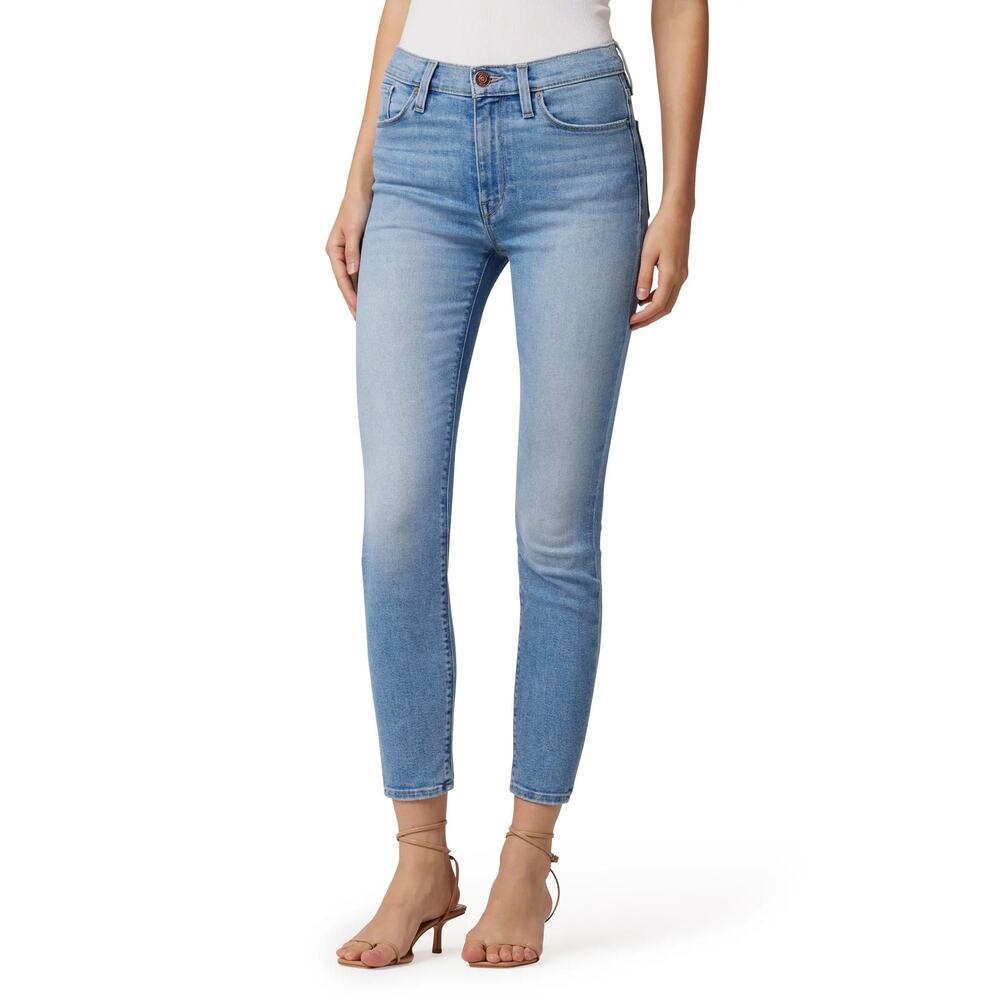 New Hudson Jeans Barbara High Waist Super Skinny Crop Jeans, Waterfalls Size 31